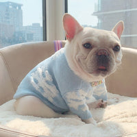 HKM-496659 Cozy Wool Snowflake Sweater for Bichon and Hiromi Cats - Autumn/Winter Edition