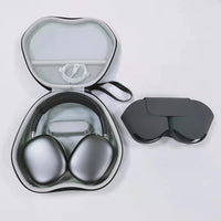 HKM-496659 Hard Shell Storage Case for AirPods Max with Lanyard - Anti-Drop Protection, Gray or Black Options