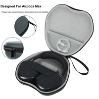 HKM-496659 Hard Shell Storage Case for AirPods Max with Lanyard - Anti-Drop Protection, Gray or Black Options