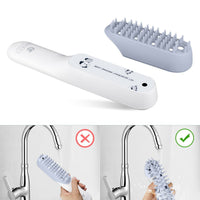 HKM-496851 Silicone Massage Brush for Dogs - Deodorizing and Cleaning Comb with Removable Handling