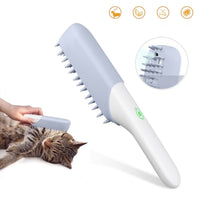 HKM-496851 Silicone Massage Brush for Dogs - Deodorizing and Cleaning Comb with Removable Handling