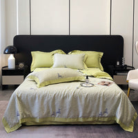 HKM-496915 Summer Duvet Four-Piece Set in Washed Silk with Cool Fiber and Polyester Filler