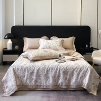 HKM-496915 Summer Duvet Four-Piece Set in Washed Silk with Cool Fiber and Polyester Filler