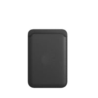 HKM-497171 Magnetic Card Holder Wallet Case for iPhone - Leather, Compatible with MagSafe, Available in Black, Brown, Dark Blue, Orange