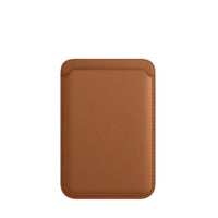 HKM-497171 Magnetic Card Holder Wallet Case for iPhone - Leather, Compatible with MagSafe, Available in Black, Brown, Dark Blue, Orange
