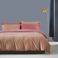 HKM-497235 Warm Duvet Cover Set in Various Colors with Soft Satin Finish for All Seasons