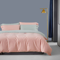 HKM-497235 Warm Duvet Cover Set in Various Colors with Soft Satin Finish for All Seasons