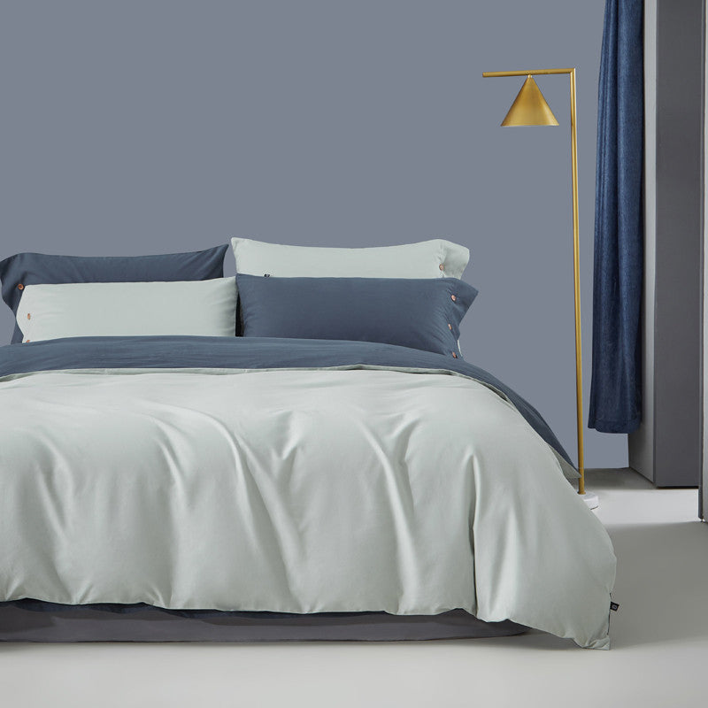 HKM-497235 Warm Duvet Cover Set in Various Colors with Soft Satin Finish for All Seasons
