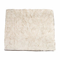 HKM-497363 Machine Washable Waterproof Dog Couch Bed in White with Brown Accents