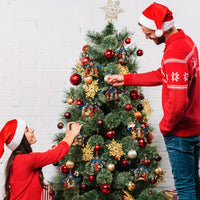 HKM-497363 Wooden Christmas Tree Decorative Pendant - Available in 9 or 18 Piece Set, Ideal for Holiday Gifting