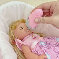 HKM-497747 14-Inch Vinyl Doll Nursing Set with Hand Basket - Realistic Role Play Toy for Kids
