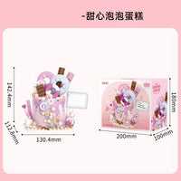 HKM-497875 Afternoon Tea Heart Cake Building Block Set - 50 Pieces of Creative Educational Toy for Kids Ages 2 to 14