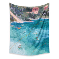 HKM-498067 Cartoon Plant-Themed Polyester Fiber Tapestry Mural - Various Sizes Available