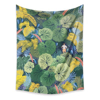 HKM-498067 Cartoon Plant-Themed Polyester Fiber Tapestry Mural - Various Sizes Available
