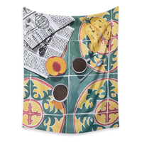HKM-498067 Cartoon Plant-Themed Polyester Fiber Tapestry Mural - Various Sizes Available