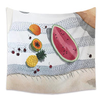 HKM-498067 Cartoon Plant-Themed Polyester Fiber Tapestry Mural - Various Sizes Available