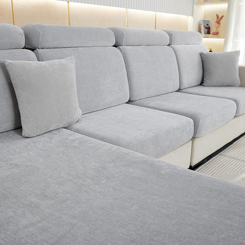 HKM-498131 Chenille Sofa Cover - Thickened All-Inclusive Protection for Small to Large Sofas