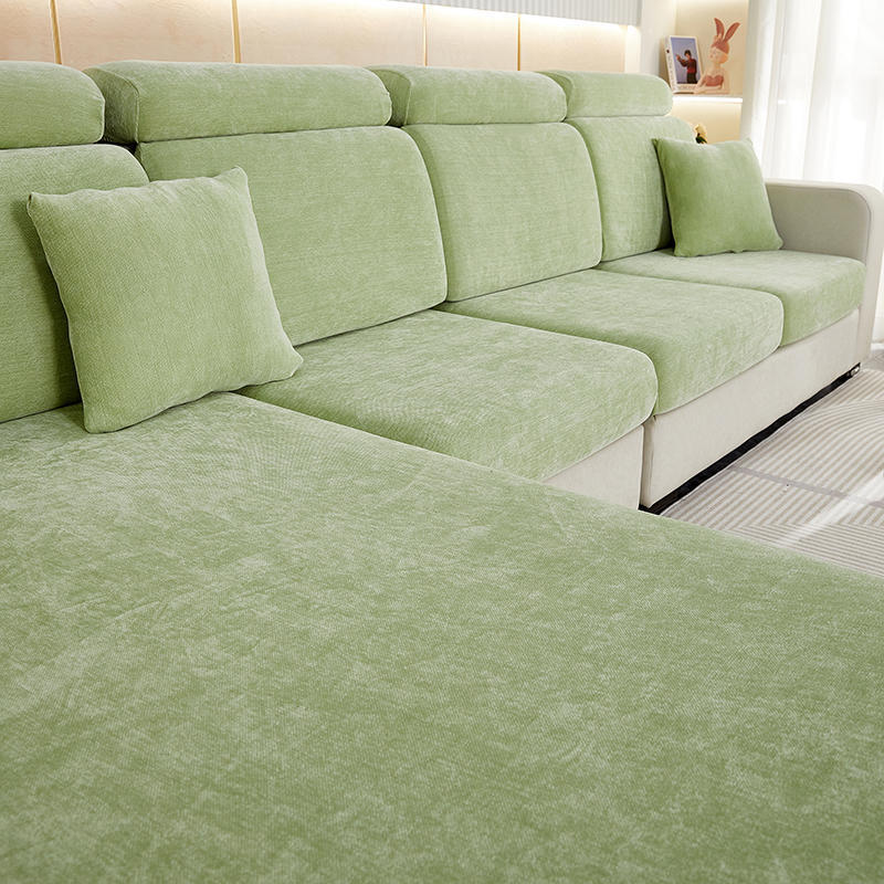 HKM-498131 Chenille Sofa Cover - Thickened All-Inclusive Protection for Small to Large Sofas