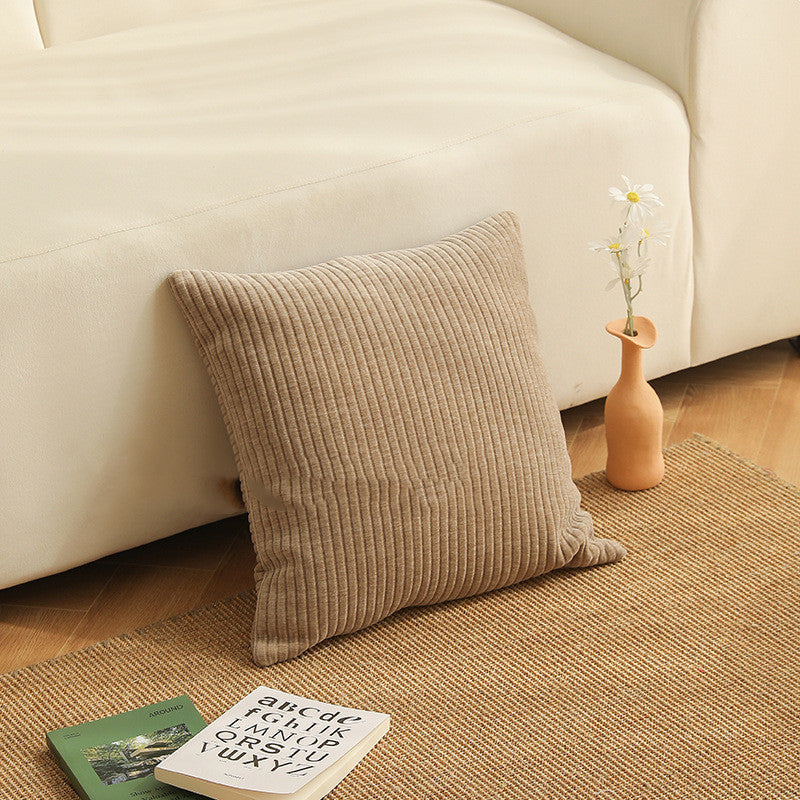 HKM-498195 Nordic Simple Geometric Pattern Pillow Cover - 45x45cm, Polyester with PP Cotton Filler