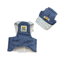 HKM-498259 Trendy Cow Pattern Chest-back Harness with Leash for Dogs and Cats
