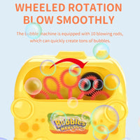 HKM-498323 Automatic Electric Bubble Blower with Mini Fan for Kids - Perfect for Outdoor Fun