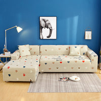 HKM-498451 Universal Stretch Sofa Cover for Single to Quadruple Seat - Measurement Guide Included