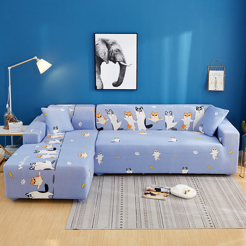 HKM-498451 Universal Stretch Sofa Cover for Single to Quadruple Seat - Measurement Guide Included