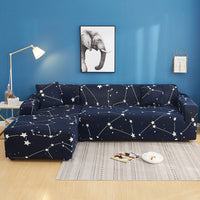 HKM-498451 Universal Stretch Sofa Cover for Single to Quadruple Seat - Measurement Guide Included