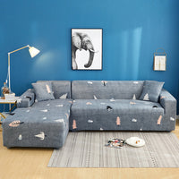HKM-498451 Universal Stretch Sofa Cover for Single to Quadruple Seat - Measurement Guide Included
