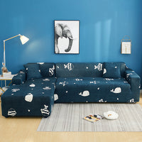 HKM-498451 Universal Stretch Sofa Cover for Single to Quadruple Seat - Measurement Guide Included