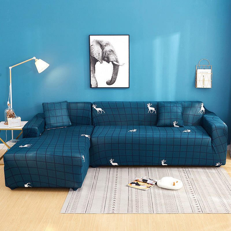 HKM-498451 Universal Stretch Sofa Cover for Single to Quadruple Seat - Measurement Guide Included