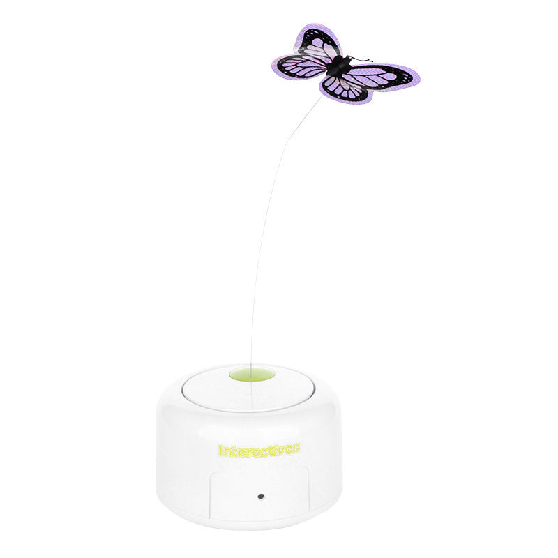 HKM-498515 Interactive Butterfly Cat Toy with Two Replacement Butterflies for Healthy Playtime Activities