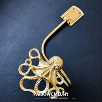 HKM-498771 Lily Little Angel Wings Brass Curtain Hooks with Decorative Leaf and Flower Designs