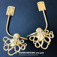 HKM-498771 Lily Little Angel Wings Brass Curtain Hooks with Decorative Leaf and Flower Designs