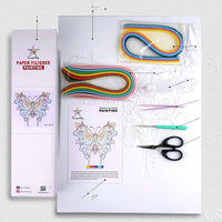 HKM-498899 Handmade Quilted Paper Craft Kit for Creative Hanging Ornaments