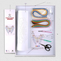 HKM-498899 Handmade Quilted Paper Craft Kit for Creative Hanging Ornaments