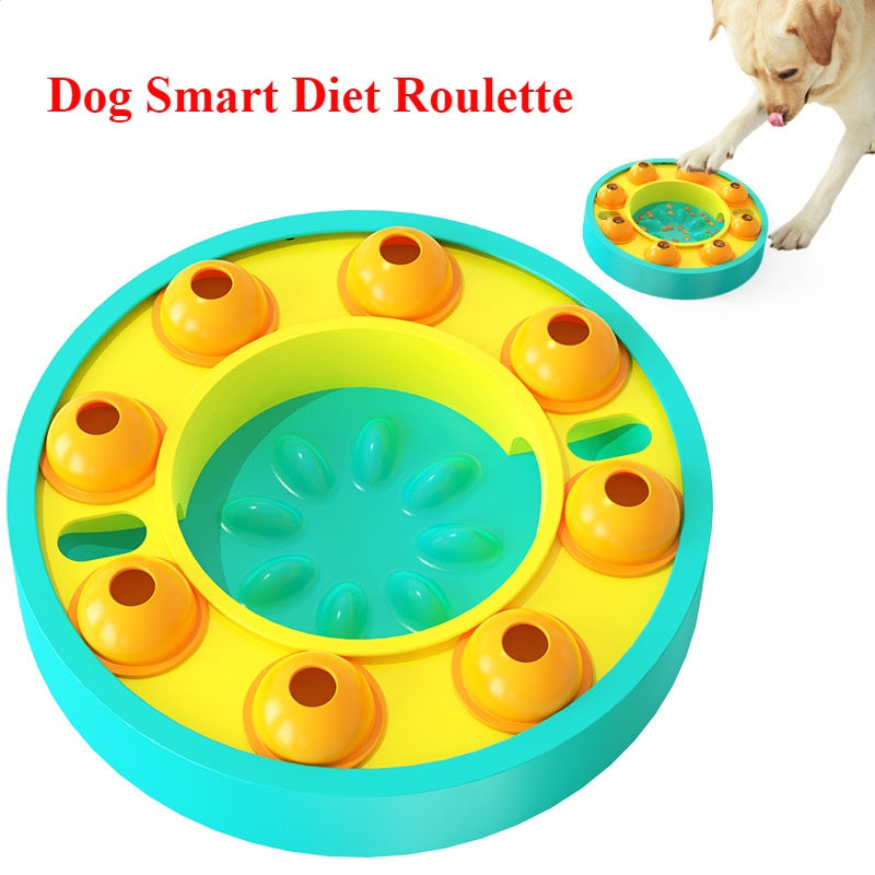 HKM-499091 Interactive Dog Puzzle Toy - Slow Feeder Treat Dispenser for IQ Training Large Dogs