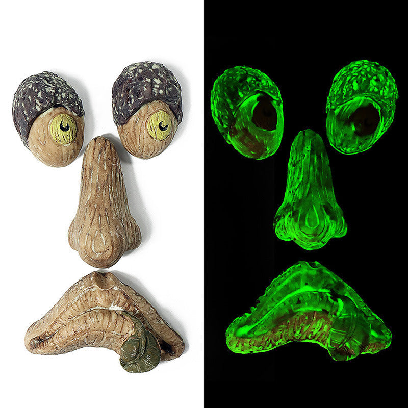 HKM-499155 Resin Tree Monster Hanging Ornament - Modern and Simple Design in Multiple Colors