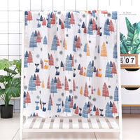 HKM-499219 Soft Double-Layer Cotton Baby Bath Towel with Colorful Cartoon Patterns