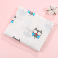 HKM-499219 Soft Double-Layer Cotton Baby Bath Towel with Colorful Cartoon Patterns