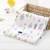 HKM-499219 Soft Double-Layer Cotton Baby Bath Towel with Colorful Cartoon Patterns