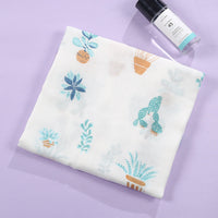 HKM-499219 Soft Double-Layer Cotton Baby Bath Towel with Colorful Cartoon Patterns