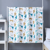 HKM-499219 Soft Double-Layer Cotton Baby Bath Towel with Colorful Cartoon Patterns