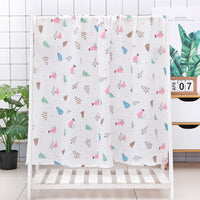 HKM-499219 Soft Double-Layer Cotton Baby Bath Towel with Colorful Cartoon Patterns
