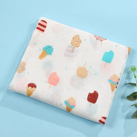 HKM-499219 Soft Double-Layer Cotton Baby Bath Towel with Colorful Cartoon Patterns