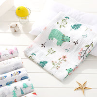 HKM-499219 Soft Double-Layer Cotton Baby Bath Towel with Colorful Cartoon Patterns