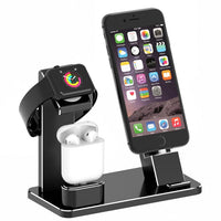 HKM-499283 4-in-1 Wireless AirPods Charging Dock Holder with USB Cable