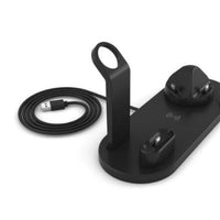 HKM-499283 4-in-1 Wireless AirPods Charging Dock Holder with USB Cable