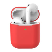HKM-499283 Wireless Bluetooth Earphone Protector for AirPods 2 - Silicone Clamshell Case in Solid Color