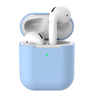 HKM-499283 Wireless Bluetooth Earphone Protector for AirPods 2 - Silicone Clamshell Case in Solid Color